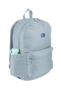 Rucsac Oxford B-You, 1 compartiment, 29 x 42 x 17 cm, capacitate 18 l, compartiment laptop, buzunar ascuns cu fermoar dublu pentru dreptaci / stangaci, buzunare / separatoare interioare, buzunare laterale, breloc chei, poliester reciclat, culoare gri2