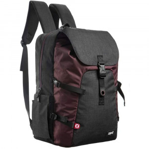 Rucsac ZIPIT Metro Premium - visiniu cu negru - Img 6