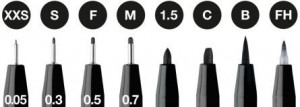Set 8 markere Faber-castell Pitt artist pen, negru2