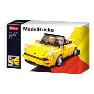Set de construcție Machete, 290 piese, Mașină Sport - Sluban