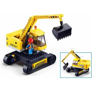 Set de constructie Town, 152 piese, Excavator - Sluban3