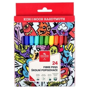 Set markere scolare Koh-i-noor TEENAGE, 24 culori