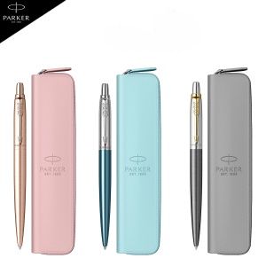 Set Pix Jotter Royal (Rose gold, Waterloo sau Gray) + Etui cu fermoar
