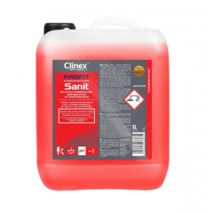 Soluție superconcentrată, curățare suprafețe sanitare/băi Clinex Profit Sanit, 5L
