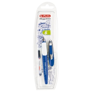 Stilou Herlitz My.pen, pentru stângaci, peniță L, blister5