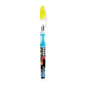 Stilou Strigo cerneală cu ștergere + 2 rezerve + dispozitiv curățare, în blister, Pop Art4