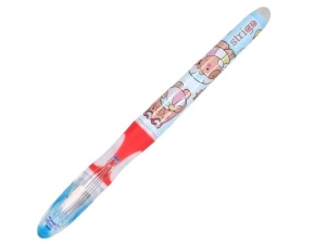 Stilou Strigo cerneală cu ștergere + 2 rezerve + dispozitiv curățare, în blister, Capybara roz3
