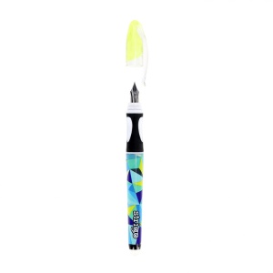 Stilou Strigo cerneală cu ștergere + 2 rezerve + dispozitiv curățare, în blister, Geometric4