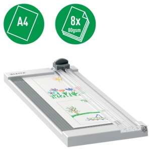 Trimmer Leitz Home Precision, A4, 8 coli, gri5