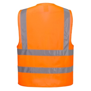 Vestă reflectorizantă Portwest TWO BAND & BRACE C470, 100% poliester, 125 gr/mp2
