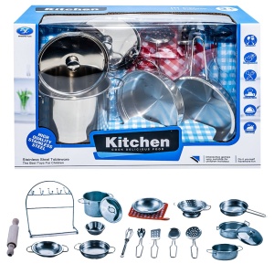 Accesorii bucătărie - Oale de metal, 9 piese/set