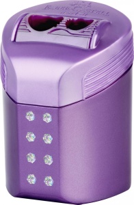 Ascuțitoare dublă Faber-castell Roll on sparkle pastel3
