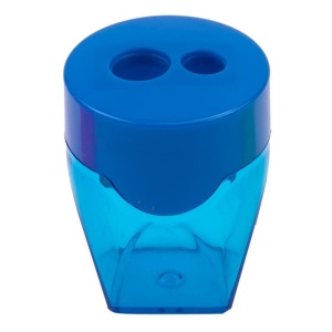 Ascuțitoare plastic dublă cu container Deli3