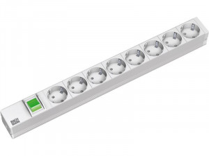 Bachmann IT PDU 8 x prize Schuko, 1x Switch ,in Schuko, 1U, impamantare, intrerupator, lungime cablu - Img 1