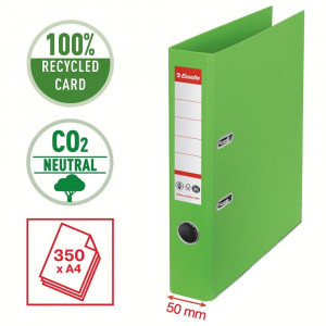 Biblioraft carton, A4, lățime 5 cm, Esselte No.1 Power Recycled5