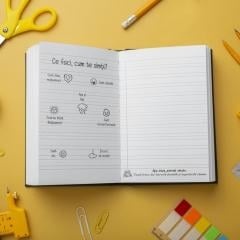 Caiet A4, 80 file, Dictando, hârtie 70g/mp, copertă 300 g/mp Română - Scrib's Joy3