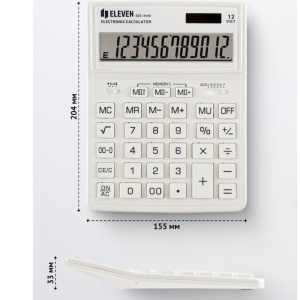 Calculator de birou Eleven, SDC-444XR, 12 digiti, alb5