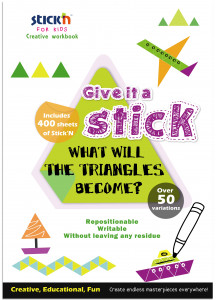 Carte creativa Stick"n Triangle - triunghiuri neon asortate