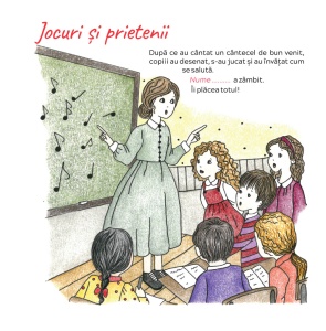 Carte personalizată cu poza și numele fetiței – Prima zi de școală | Poveste și colorat, 20 × 20 cm9