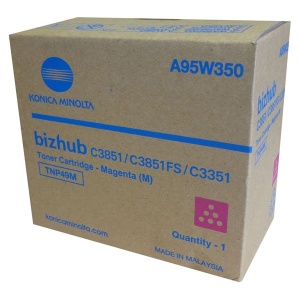 Cartuș toner Minolta Bizhub C 3351, Bizhub C 3851FS, Bizhub C 3851 TNP49 TNP49M A95W350 1 cartridge, Simitri HD-Toner, yield approx. 12K / 5% Magenta Original