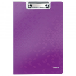 Clipboard dublu Leitz WOW A4 din polyfoam, clemă metalică și buzunar interior – organizare modernă și sigură