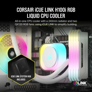 Corsair Cooler iCUE LINK H100i LIQUID W - Img 11