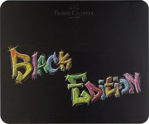 Creioane colorate, 100 culori, Black edition, cutie metal, Faber-castell3