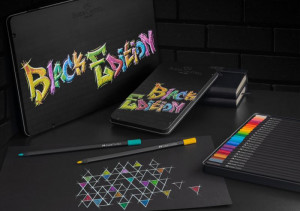 Creioane colorate, 36 culori, Black edition, cutie metal, Faber-Castell2