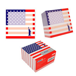Cub notes autoadeziv Stick"n USA - alb, 70 x 70 mm, 400 file