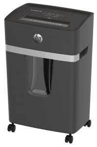 Distrugător de documente HP Pro Shredder 10MC - 10 coli, micro cut (2 x 15mm), nivel securitate 5
