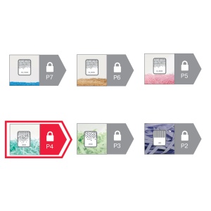 Distrugător de documente REXEL MOMENTUM subțire X410-SL, 10 coli, P4, cross-cut (confeti)5