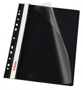 Set 10 dosare plastic Esselte cu șină și multiperforații A4 – protecție și organizare documente