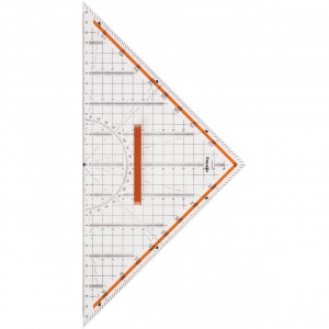 Echer 45° Rotring Profesional 30/32 cm cu Raportor si Maner