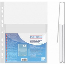 File protecție cu burduf Donau, A4, 170 microni, 12 buc/set