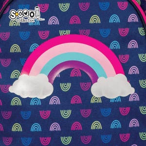 Ghiozdan anatomic RAINBOW - S-COOL, 38x39x19.5 cm5