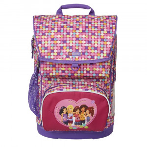 Ghiozdan școală Maxi + sac sport Lego Core Line - design Friends Confetti
