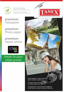 Hartie foto lucioasa, pentru inkjet, A4 - 200gsm, 25 coli/top, TANEX