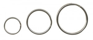 Inele metalice pentru chei, D - 25mm, 10 buc/set, ALCO - argintii