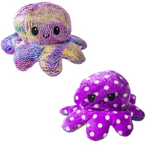 Jucărie reversibilă din pluș, Caracatiță, 20 cm7