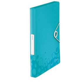 Mapa plastic cu elastic LEITZ WOW Jumbo A4 30mm, PP, culori vibrante, 250 coli – ideală pentru organizarea documentelor.
