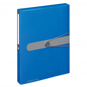 Mapa plastic opacă cu elastic Herlitz Easy Orga A4 lățime cotor 40mm