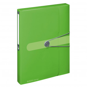 Mapa plastic opacă cu elastic Herlitz Easy Orga A4 lățime cotor 40mm