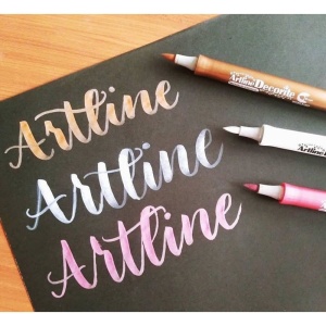 Marker pentru decorare Artline Decorite vârf flexibil (tip pensulă)5