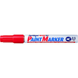 Marker cu vopsea Artline 400XF, corp metalic, vârf rotund 2.3mm 12