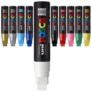 Marker UNI Posca PC-17K, vârf teșit, 15.0mm