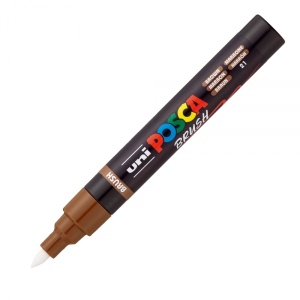 Marker UNI Posca PC-5BR, vârf pensulă, 1-4mm7