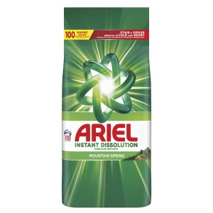 Detergent de rufe pudră Ariel Mountain Spring 6,5 kg, 100 spălări2