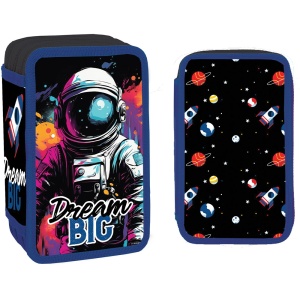 Penar băieți echipat S-COOL Dream big, 3 fermoare, 39 piese, 14x6.5x20 cm