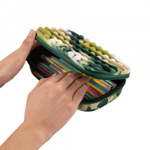 Penar cu fermoar ZIPIT ZIP & POP Storage Box - Green Camo - Img 5