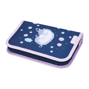 Penar echipat Herlitz, 31 piese, 2 clape, motiv Unicorn Dreams